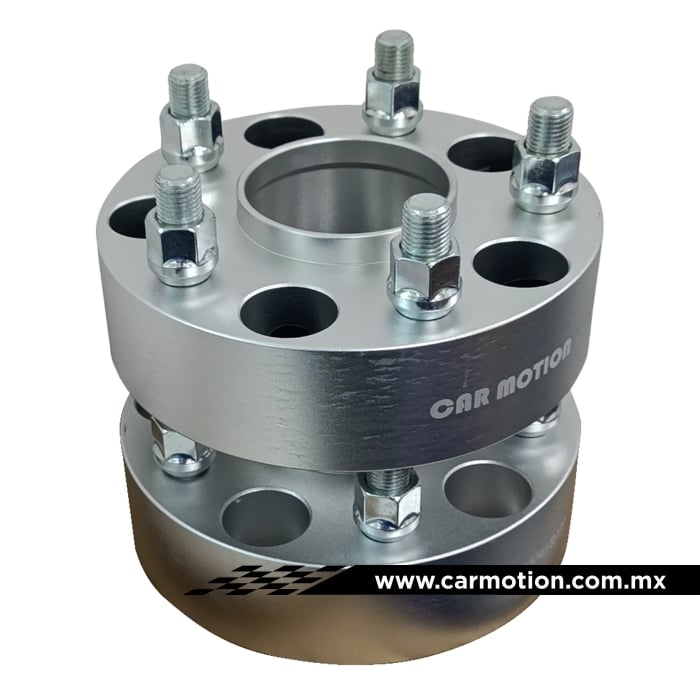 Espaciadores FORJADOS 6061-T6 PCD 5x127 CB 71.5MM / rosca 14x1.50 / grosor 45MM (1.75")