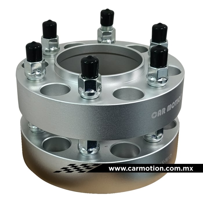 Espaciadores FORJADOS 6061-T6 PCD 6x139 CB 95.1MM / rosca 14x1.50 / grosor 38MM (1.5")